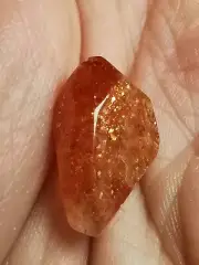 Rainbow golden Sunstone cut and polished 3