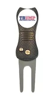 Trump MAGA Golf Ball Marker + Premier Switchblade Divot Tool Gift