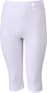 [らくラクパートナー] Wacoal Raku-Raku Partner DPL445 Women's Inner Bottoms, Underwear, Below Knee Length, 100% Cotton, Cool Material, Deep Fit, Gentle on The Skin, Senior, Polyurethane, M