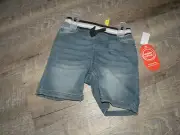 Wonder Nation Boy's Drawstring Denim Shorts Size 3T NWT