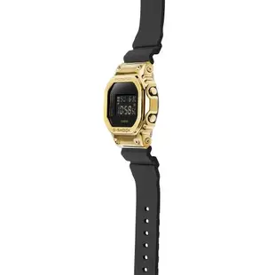 CASIO G-SHOCK 經典方框 奢華黑金電子腕錶 GM-5600G-9