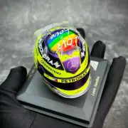 Spark 1/5 Helmet replica Mercedes-AMG F1 Lewis Hamilton Spanish GP 2024 5HSP135