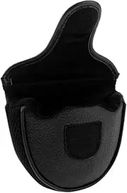 Generic Mallet Putter Head Cover - Soft PU Material - Black