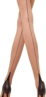[Yummy Bee] Sheer Tights for Women - Seamed Tights - Back Seam Tights - Plus Size Sheer Tights 8-18