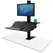 Lotus VE Sit Stand Workstation Single Monitor
