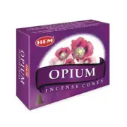 HEM - Opium - 120 Incense Cones - Bulk Box - Indian Dhoops
