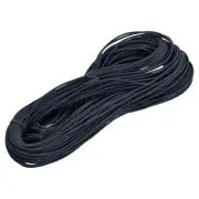 Elastic Cord Stretchy String 2mm 49 Yards Black Grey for Bracelets, Necklaces