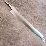 SASHIMI STAINLESS STEEL BLANK BLADE KNIFE SUSHI YANAGIBA SLICING TUNA SALMON CUT