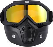 iplusmile Goggles for Vintage Helmets Anti-fog Lens for Motorcross Skiing Snowboard Cycling