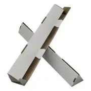 200 x Triangle Cardboard Mailing Tubes 660x100mm White Packaging Carton Box