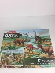 Melissa and Doug Dinosaurs Floor Puzzle 48 Pieces 3 Feet by 2 Feet Ages 3+ NIB