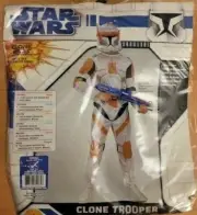 Commander Cody Clone Trooper Star Wars Fancy Dress Costume S M L Children' Kids