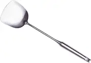 Cabilock Stainless Steel Wok Turner Spatula with Ergonomic Handle Heat Resistant Kitchen Utensil for and Serving Dishwasher Safe and Practical for Stir Frying