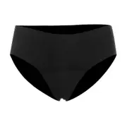 Leak-Proof Absorbent Period Swimwear for Women Bikini Swimsuits Menstrual Swimming A Black L