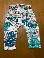 BONDS LION - WELCOME TO THE JUNGLE - LEGGINGS LEAVES SIZE 00 BNWT