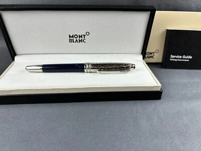 New Montblanc Classic Roller pen Blue/Silver The Little Prince 163 !