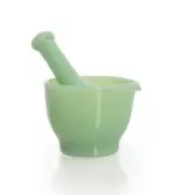 Mosser Glass USA Classic Mortar and Pestle in Jadeite Green 2 oz