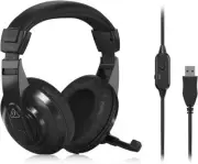 Behringer HPM1100U Multi-Purpose USB Headset, Compatible with PC and Mac