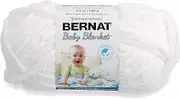 Bernat Baby Blanket Yarn, 3.5oz, Super Bulky 6 Gauge - White - Single Ball Machine Wash & Dry