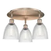 Innovations Lighting 516-3C-10-18 Castile Flush Castile 3 Light - Copper