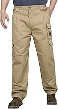 TICOMELA FR Pants for Men Flame Resistant Cargo Pants Lightweight 100% Cotton NFPA2112 7.5oz Elastic Waist Pants