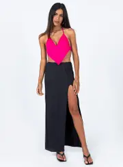 Rosetta Low Rise Maxi Skirt Black