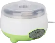 New Yogurt Maker Stainless Steel Homemade Compact White/Green Fast Free Shipping