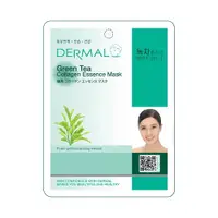 在飛比找蝦皮購物優惠-Dermal mask 滋養綠茶精華和膠原蛋白的皮膚 23g