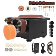 Belt Disc Sander 1.2×12 in Belt and 6 in Disc with 10pcs Sandpapers, 7 Spee