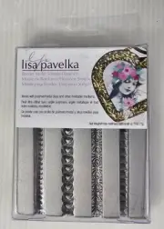 NEW Lisa Pavelka Border Mold, Simple Elegance, for Polymer and Metal Clays