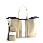 Nevenka Neoprene Tote Bag with Small Zipper Bag for Women Beach Traveling-21