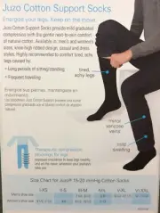 Juzo Cotton Support Socks 15-20 mmHg - Size and Colors available