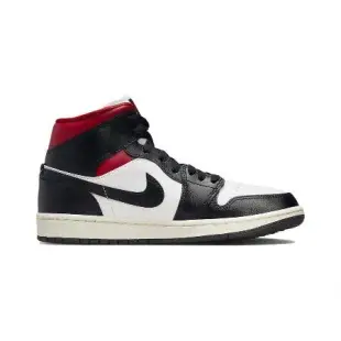 W Air Jordan 1 Mid Black Gym Red 黑紅 BQ6472-061