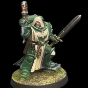 Primaris Lieutenant Zakariah Space Marines Dark Angels Warhammer 40K Painted