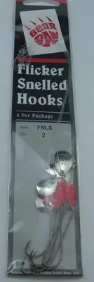 Bear Paw FNLS-2 Long Shank Snelled Hook Size 2
