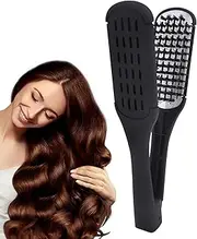 Hair Straight Brush, Straightening Hair Comb Double-Sided, Beauty Accessory, Portable Straightener Brush for Traveling Outdoor School Home