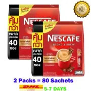 80 Sachets NESCAFE Blend & Brew Rich Aroma 3in1 Coffee Classic Medium Roast 17g