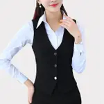 外套馬甲女春秋短款2018韓版職業西裝背心小馬夾修身顯瘦工裝外套坎肩