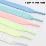 8mm Flat Luminated Rope Shoe Laces 7 Colors Sneakers Trainer Hiking Boot Fashion