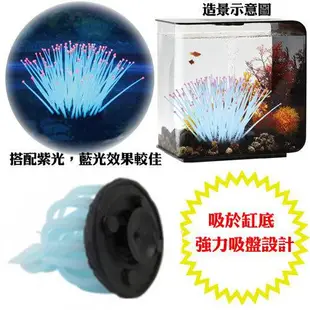 【仿真海葵-細】水族箱裝飾 漂浮飾品 療癒系 辦公室 水族造景 螢光 魚中魚