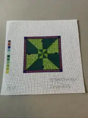 Zecca Hand Painted Needlepoint Canvas - ZE17