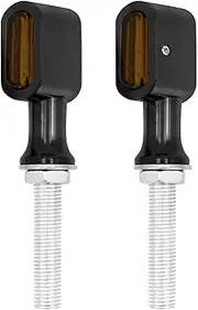 Motorcycle Indicators Turning For Harley For Sportster XL 1200 883 For Touring Dyna Softail Motorcycle Rear E Mark LED Turn Signal Light Indicator Run Running(Black)