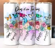 Dios dice Tu Eres Tumbler 20 oz Skinny Cup Mug Stainless Steel