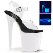 Pleaser Platform Ankle-Strap FLAMINGO-808UV White