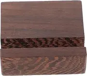 ZUNOXAZ Decorative Phone Holder Multi Function Walnut Phone Stand for Desktop Practical Cell Phone Supply for Conferencing Live Streaming and Video Calls