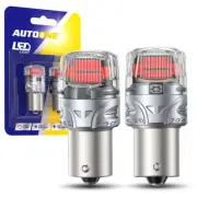 2pcs Red 1156 LED Brake Tail Stop Light Bulbs 10W 500lm For BMW E46 E60 E90 (for: Toyota)