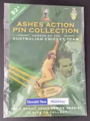 2006-07 HERALD SUN ASHES ACTION PIN COLLECTION ( JASON GILLESPIE)