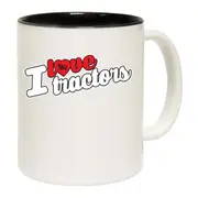 Love Tractors Stencil Mug Cup