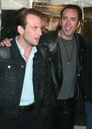 Christian Slater & Nicolas Cage at NY Special Screening of Windtal- Old Photo 3
