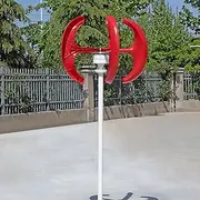 Wind Turbine Generator Kit, Vertical Wind Turbine, 100W 200W 300W Wind Power Equipment, 5 Blades Outdoor Windmill Power Kit, Automatic Adjustment To Windward,300w 12v